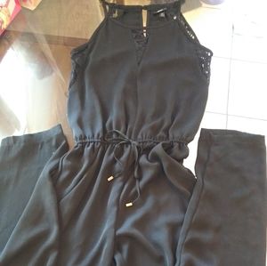 black jumpsuit